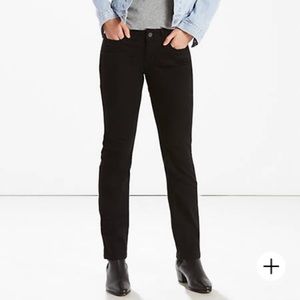 Levi’s Black 714 Straight Jeans